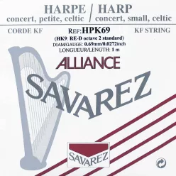   HPK-69 Savarez Alliance small or concert harp string, plain KF, 0,69mm, length: 1 meter