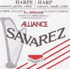 HPK-69R Savarez  small or concert harp string, plain KF, 0,69mm, length: 1 meter, red