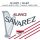 HPK-71-B Savarez Alliance small or concert harp string, plain KF, 0,71mm, length: 1 meter, black