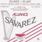 HPK-71R Savarez Alliance small or concert harp string, plain KF, 0,71mm, length: 1 meter, red