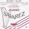 HPK-71R Savarez Alliance small or concert harp string, plain KF, 0,71mm, length: 1 meter, red