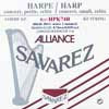 HPK-74-R Savarez Alliance small or concert harp string, plain KF, 0,74mm, length: 1 meter, red