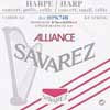 HPK-74B Savarez Alliance small or concert harp string, plain KF, 0,74mm, length: 1 meter, black