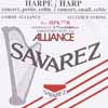 HPK-77R Savarez Alliance small or concert harp string, plain KF, 0,77mm, length: 1 meter, red