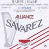 HPK-81B Savarez Alliance small or concert harp string, plain KF, 0,81mm, length: 1 meter, black