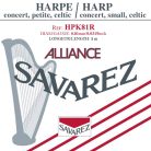 HPK-81R Savarez Alliance small or concert harp string, plain KF, 0,81mm, length: 1 meter, red