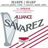 HPK-81R Savarez Alliance small or concert harp string, plain KF, 0,81mm, length: 1 meter, red