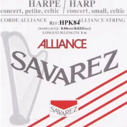   HPK-84 Savarez Alliance small or concert harp string, plain KF, 0,84mm, length: 1 meter