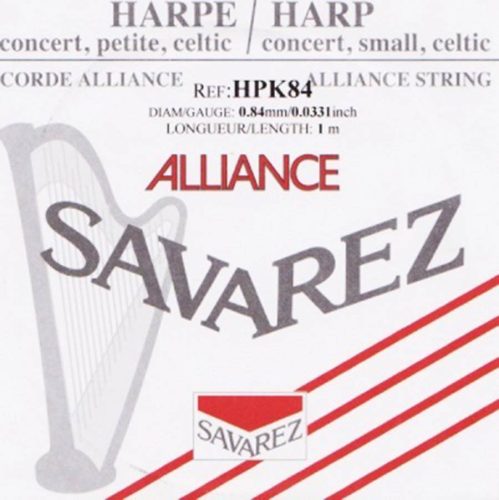 HPK-84 Savarez Alliance small or concert harp string, plain KF, 0,84mm, length: 1 meter