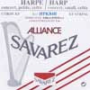 HPK-84B Savarez Alliance small or concert harp string, plain KF, 0,84mm, length: 1 meter, black