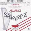 HPK-84R Savarez Alliance small or concert harp string, plain KF, 0,84mm, length: 1 meter, red