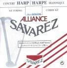 HPK-95B Savarez Alliance small or concert harp string, plain KF, 0,95mm, length: 1,50 meter, black