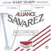 HPK-95B Savarez Alliance small or concert harp string, plain KF, 0,95mm, length: 1,50 meter, black