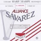 HPK-95R Savarez Alliance small or concert harp string, plain KF, 0,95mm, length: 1,50 meter, red