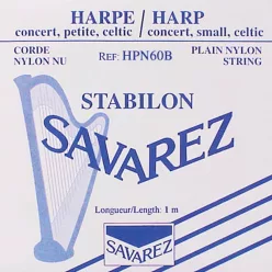   HPN-60-B Savarez  harp string,  rectified nylon, 0,60mm, length: 1 meter, blue