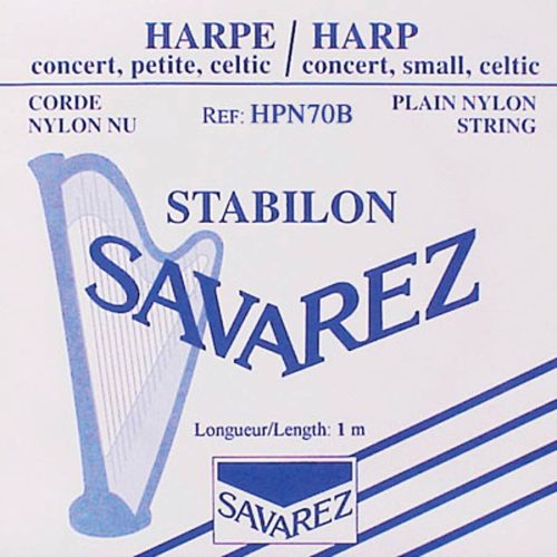 HPN-70-B Savarez  harp string, rectified nylon, 0,70mm, length: 1 meter, blue