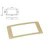 HPR-08-SCR Boston  pickup ring, humbucker, plastic, ivory, slanted, height: 2,5x 5,2mm, low