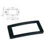 HPR-08-TBK Boston  pickup ring, humbucker, plastic, black, height: 7,7x 9,3mm, high, slanted