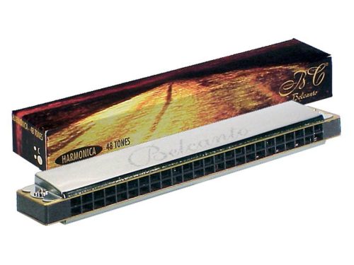 HRM-48-C Belcanto  tremolo harmonica, C, ABS, 48 reeds