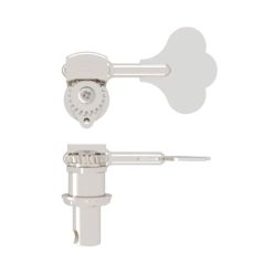   HS-20675SN Hipshot  HB6 1/2" USA Ultralite® bass tuning machine, shiny nickel, clover key