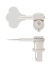 HS-20675SNT Hipshot  HB6 1/2" USA Ultralite® bass tuning machine, shiny nickel, clover key, treble side