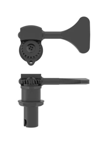 HS0655KB Hipshot  HB6 1/2" licensed Ultralite bass tuning machine, black, Y key