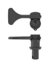 HS0655KBT Hipshot  HB6 1/2" licensed Ultralite bass tuning machine, black, Y key, treble side