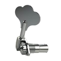   HS0675KC Hipshot  HB6 1/2" licensed Ultralite bass tuning machine, chrome, clover key