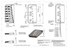 HS41070B Hipshot  7 string fixed guitar bridge, solid brass base plate, stainless steel saddles, black