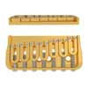 HS41070G Hipshot  7 string fixed guitar bridge, solid brass base plate, stainless steel saddles, gold