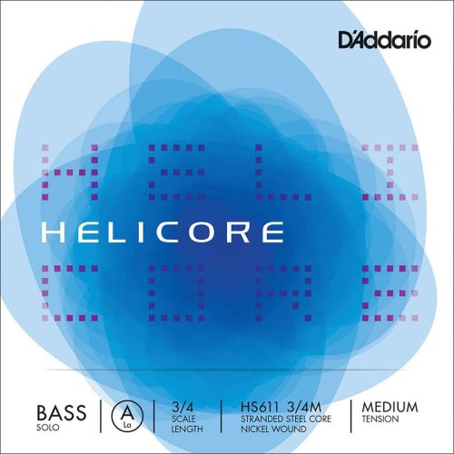 HS611-34M D'Addario Helicore Solo double bass string A-1 3/4, medium, nickel