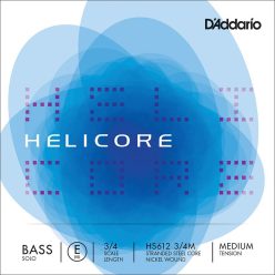   HS612-34M D'Addario Helicore Solo double bass string E-2 3/4, medium, nickel