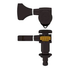   HS6GL0BT-21 Hipshot  guitar tuner, Grip-Lock open, 21.0mm (0.827") post height, treble side, black