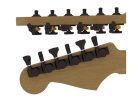 HS6K1GL0BST Hipshot  guitar tuner upgrade kit, 6 inline Grip-Lock, open black staggered