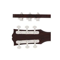   HS6K2EL0N Hipshot  guitar tuner upgrade kit, 3+3 Grip-Lock, closed nickel