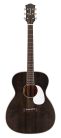 HSA-35-MBK Richwood Heritage Series auditorium guitar with solid cedar top, matt trans black