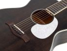 HSA-35-MBK Richwood Heritage Series auditorium guitar with solid cedar top, matt trans black