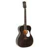 HSA-35-MBK Richwood Heritage Series auditorium guitar with solid cedar top, matt trans black