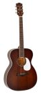 HSA-35-MBR Richwood Heritage Series auditorium guitar with solid cedar top, matt trans brown