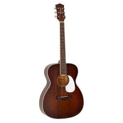   HSA-35-MBR Richwood Heritage Series auditorium guitar with solid cedar top, matt trans brown
