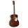 HSA-35-MBR Richwood Heritage Series auditorium guitar with solid cedar top, matt trans brown