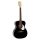 HSA-55-BK Richwood Heritage Series auditorium guitar with solid spruce top, black