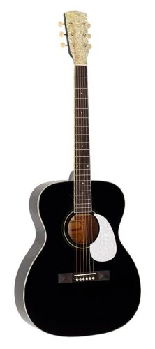 HSA-55-BK Richwood Heritage Series auditorium guitar with solid spruce top, black