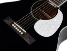 HSA-55-BK Richwood Heritage Series auditorium guitar with solid spruce top, black