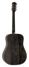 HSD-35-MBK Richwood Heritage Series dreadnought guitar with solid cedar top, matt trans black