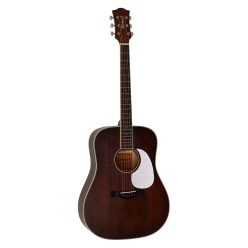   HSD-35-MBR Richwood Heritage Series dreadnought guitar with solid cedar top, matt trans brown