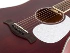 HSD-35-MRD Richwood Heritage Series dreadnought guitar with solid cedar top, matt trans red