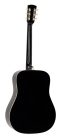 HSD-55-BK Richwood Heritage Series dreadnought guitar with solid spruce top, black