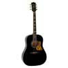 HSDS-42-BK Richwood Heritage Series dreadnought guitar with solid spruce top, black