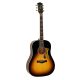 HSDS-42-SB Richwood Heritage Series dreadnought guitar with solid spruce top, sunburst